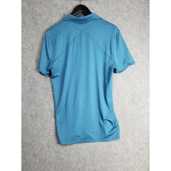 Hylete Polo Men's Medium Blue Athleisure Golf Outdoor Performance Comfort - Picture 6 of 8